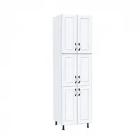 Soldat 60 cu 6 usi Zebra MDF alb drept