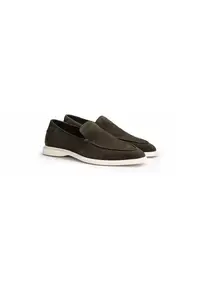 barbati Stride Flex - piele intoarsa - Kaki inchis