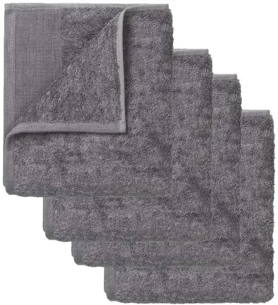 Set de 4 prosoape Blomus - Gio, 30 х 30 cm, grafit