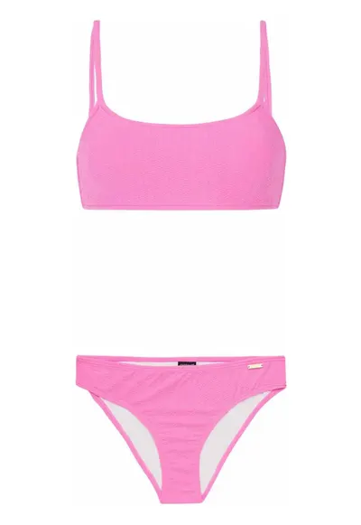 Costum de baie dama - model Dice - roz - poliamida si elastan