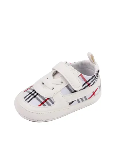 Pantofi In Carouri - Elegant - Textil - Baieti - Siret - Multicolor