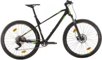 Bicicletă de munte cu viteze SPRINT - Apolon, 27.5'', 440 mm, negru/verde