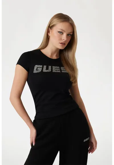 Tricou slim-fit pentru antrenament - Negru