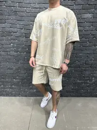 Trening Oversized Uneffected Stone-Beige Tras197(un-108) (mărime: M)