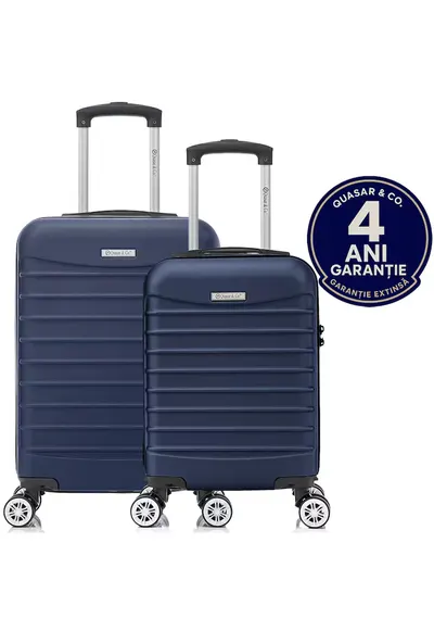 Set 2 trolere cabina - XS+S - ABS - LINE - Bleumarin