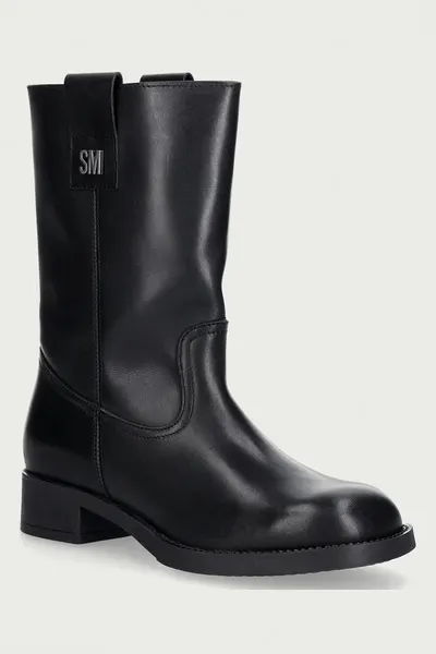Steve Madden cizme pentru femei din piele Zethy