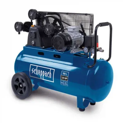 Compresor cu trei cilindri HC550TC Scheppach 5906147901, 2200 W, 100 L, 10 bari