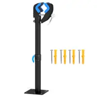 HOMCOM Suport de reparații bicicletă reglabil pe înălțime, clemă rotativă 360°, capacitate max. 25 kg, 41-60x13x13 cm, negru | Aosom Romania