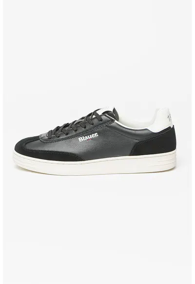 Pantofi sport de piele si piele ecologica Grant - Negru