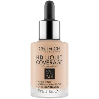 Fond de ten HD Liquid Coverage Foundation 030 - Sand Beige, 30ml, Catrice