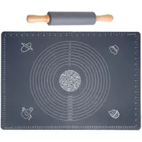 Set pentru Framantat si Modelat Aluat, din Silicon, Sucitor si Placa 64 x 45 cm
