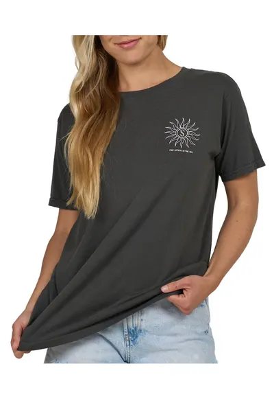 Tricou lejer din bumbac cu imprimeu Zodiac