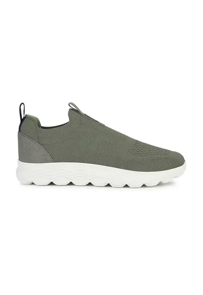 Pantofi slip-on din material textil Spherica - Verde inchis