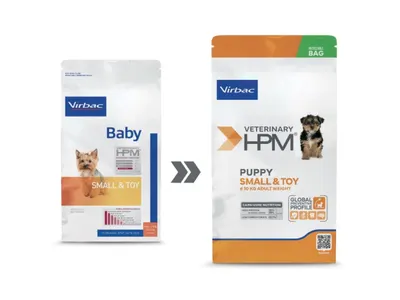 Hrana uscata pentru caini Virbac HPM Baby Small Toy 3 kg