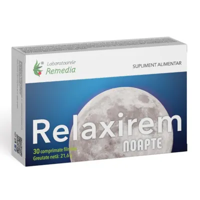Relaxirem Noapte, Remedia | 30 comprimate filmate