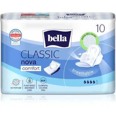 BELLA Nova Classic Comfort absorbante menstruale cu aripioare 10 buc
