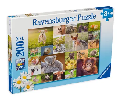 Puzzle Ravensburger din 200 XXL de piese - Animalele de companie adorabile