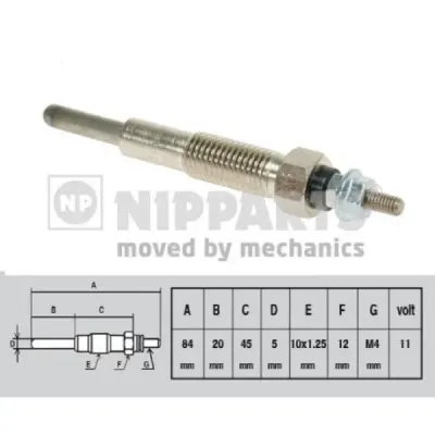 Bujie incandescenta NIPPARTS J5715008