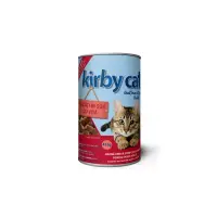 KIRBY CAT, Vită, conservă hrană umedă pisici, (în sos), 415g