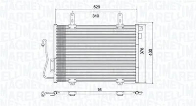 Radiator AC condensator potrivit RENAULT KANGOO, KANGOO EXPRESS 1.2 1.4 1.9D 08.97