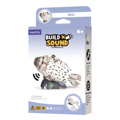 Puzzle 3D cu sunete - Foca, Build n Sound