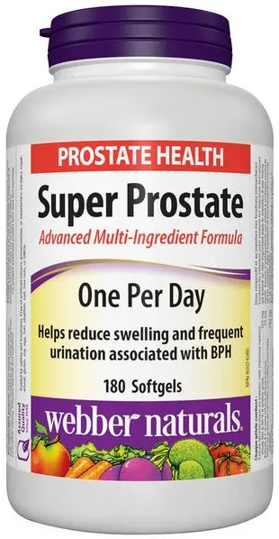 Super Prostate, 180 capsule gelatinoase moi, Webber Naturals