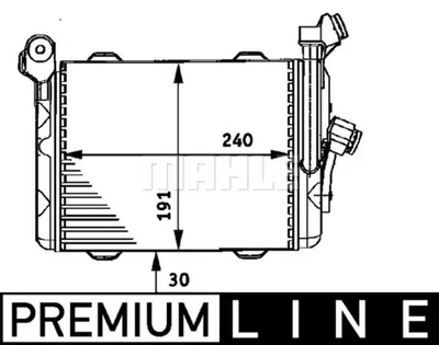 Radiator ulei termoflot potrivit BMW Seria 5 (E39), 7 (E38) 2.5D 4.4 01.96-05.04