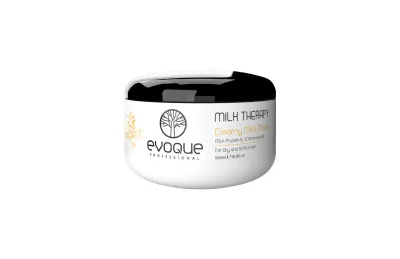 Masca Profesionala de Par EVOQUE Milk Therapy Deep Treatment, 500 ml - Cu 12 Aminoacizi din Proteine din Lapte, Fara Parabeni si Sulfati, Reparare si Hidratare Intensa