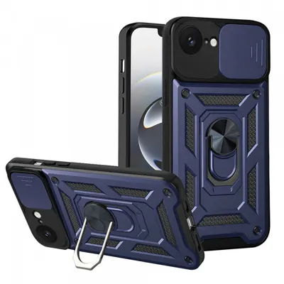 Husa pentru Apple iPhone 17e / 16e, Techsuit, CamShield, Albastra