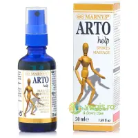 Artrohelp - Mix de Uleiuri din Plante cu Gheara Diavolului, Arnica, Gaulteria si Alte 9 Ingrediente Naturale pentru Muschi, Articulatii si Ligamente 50ml