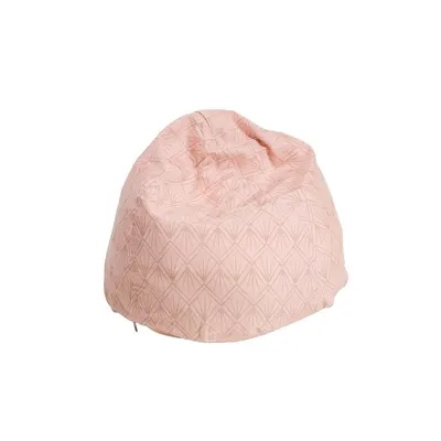 Fotoliu puf, BabyTrold, Markland Pure, Din muselina, Umplutura cu bilute, Husa detasabila, 12 luni+, 30 x 50 cm, Roz
