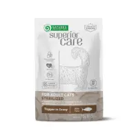 NATURES PROTECTION Superior Care Sterilised, Ton, plic hrană umedă monoproteică pisici sterilizate, (topping), 70g