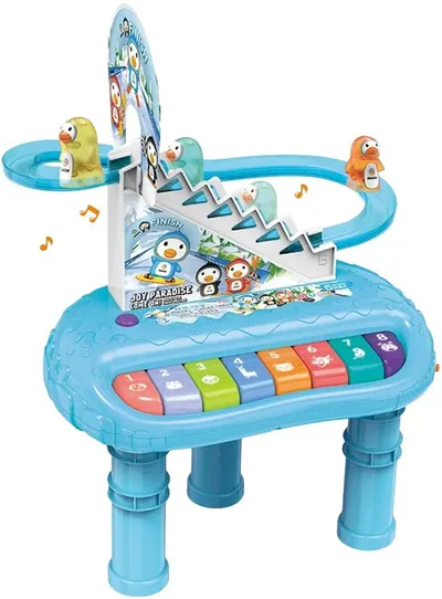 Jucărie pentru copii Felyx Toys - Pian 2 în 1 cu stativ