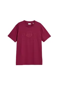 Tricou Barbati - Rosu de Burgundia - Logo Brodat 2319 - Visiniu