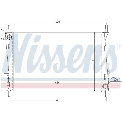 Radiator, racire motor NISSENS 66704