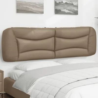 vidaXL Pernă pentru tăblie pat, Hvar, cappuccino, 180 cm, piele artificială