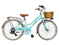 Bicicletă pentru fete Dolce Vita JUNIOR 24" cu coș - Tiffany