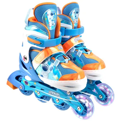 Role reglabile, Action One, Astro Space, roti luminoase, XS(27-30), Albastru