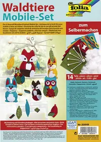 Set creativ Folia - Fa-ti singur, Animale din padure