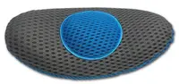 Perna ergonomica Comfy Curve Gri cu albastru pentru sustinere lombara si spate