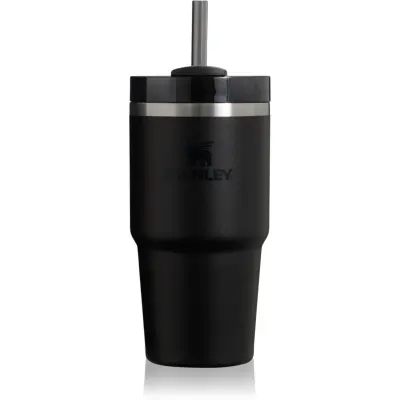 Stanley Quencher H2.O FlowState™ Tumbler pahar din oțel inoxidabil cu pai mic Black 2.0 1 buc
