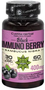 Black Immuno Berry, 400 mg, 60 tablete, Cvetita Herbal