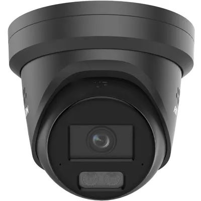 Camera de supraveghere IP Turret 8MP Smart Hybrid Light with ColorVu Hikvision DS-2CD2387G3-LIS2UY/SL(2.8MM)/BK, lentila fixa 2.