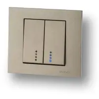 Comutator cu Led ST Grano Met Ovivo OV00213, 10A, 250V, titan, IP20