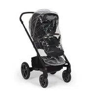 Carucior pentru copii Nuna Mixx Next Caviar cu suspensii, suport reglabil pentru picioare, sezut reversibil si accesorii incluse