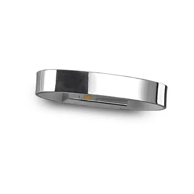 Aplica Zed Ovala, 1 LED, 390 Lm, L:135 mm, H:120 mm, Crom