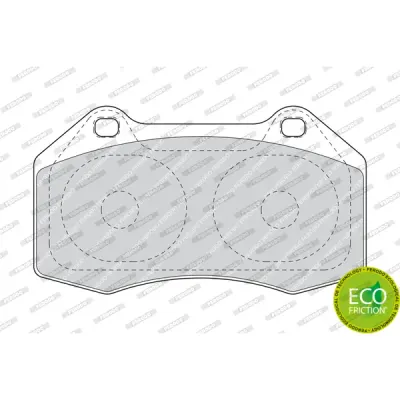 Set placute frana, frana disc FERODO FDB1667