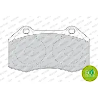 Set placute frana, frana disc FERODO FDB1667