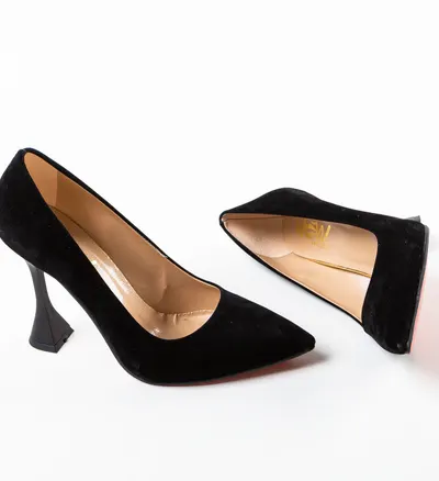 Pantofi cu toc Rimo Negri 2