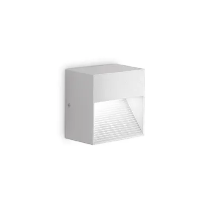 Aplica de exterior Down, 1 bec, dulie G9, L:85 mm, H:85 mm, Alb
